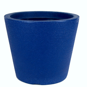 Vaso Cone Baixo Riscatto Azul – 37,5cm X 31,5cm – Nº 01 - Vogue