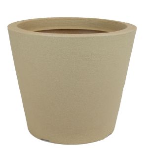 Vaso Cone Baixo Riscatto Areia – 45cm X 41cm – Nº 02 - Vogue