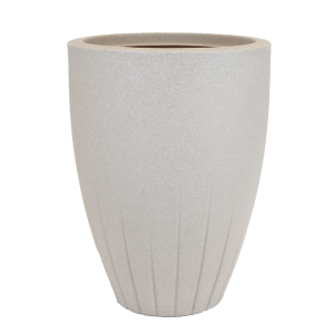 Vaso Cone Frisado Calcário – 37cm X 50cm – Nº 01 - Vogue