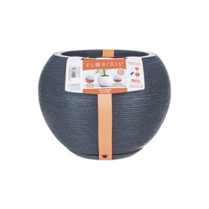 Vaso Florença Sisal Grafite Stone Effect - 17cm X 19cm -  Floridis